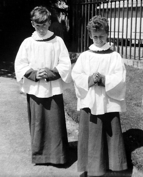 How it all began - Phillip Tolley (right) with older brother Robert